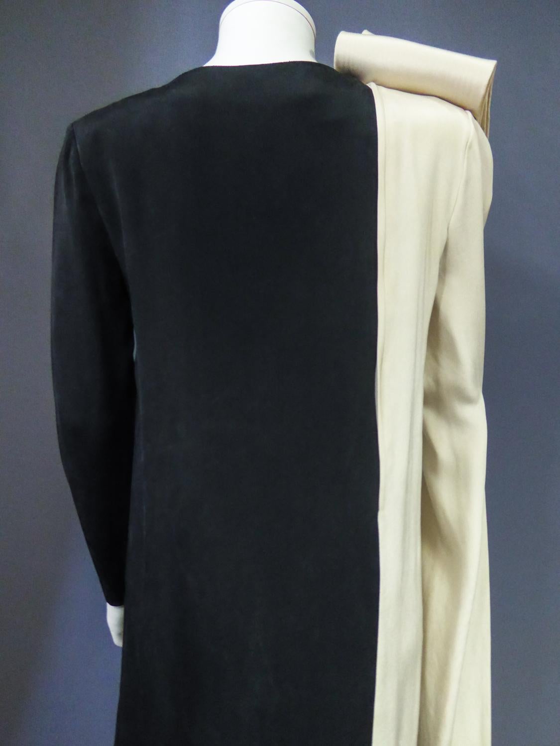 A French Pierre Cardin Couture Peplum Evening Dress Circa 1975/85 6