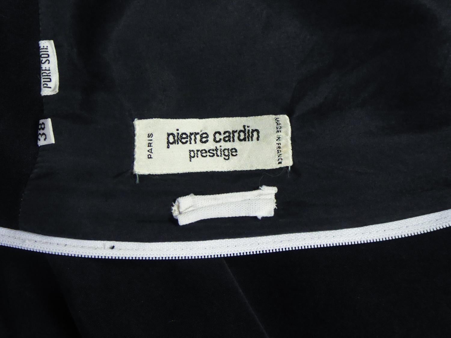 Women's A French Pierre Cardin Couture Peplum Evening Dress Circa 1975/85