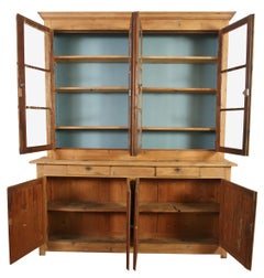 A French Pine Bookcase with Four Doors