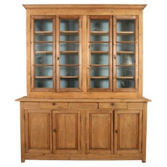 Antique A French Pine Bookcase with Four Doors