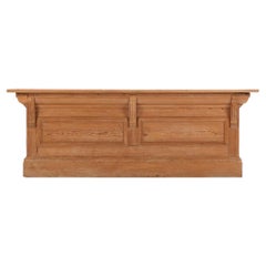A French pine store counter, C. 1890.