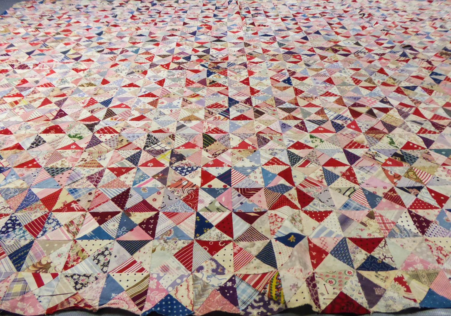 A French Provence Printed Cotton Patchwork 19th century For Sale 2