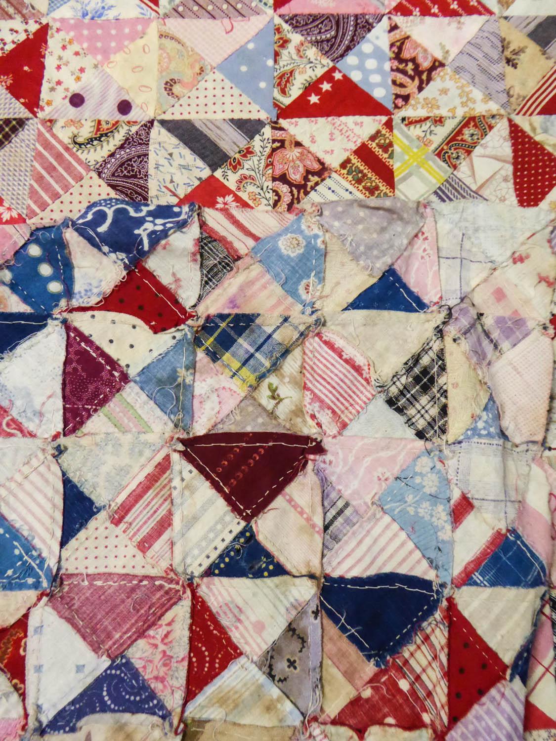 Französische Provence-Patchwork aus bedruckter Baumwolle, 19. Jahrhundert im Angebot 7