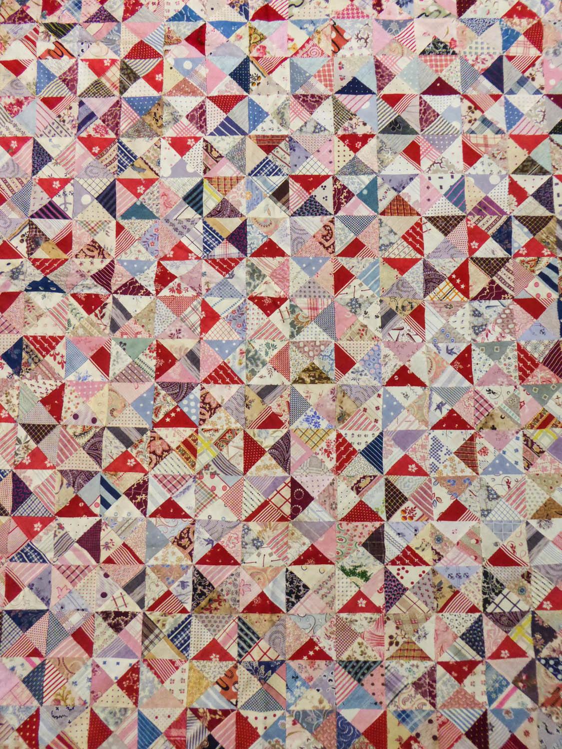 A French Provence Printed Cotton Patchwork 19th century In Good Condition For Sale In Toulon, FR