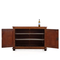 A French Provincial Oak Two-Door Server Buffet, C. 1880.