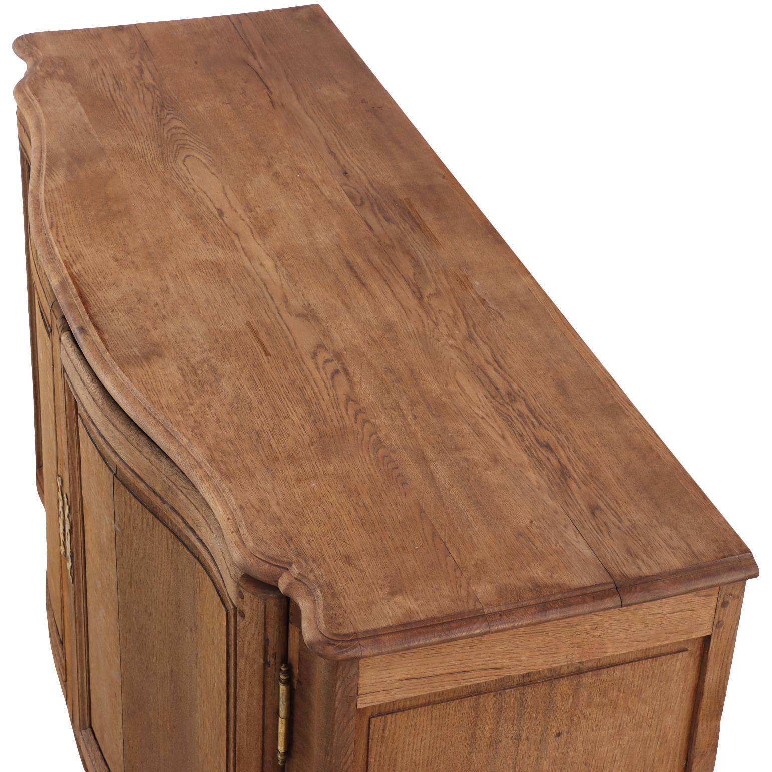 A French Provincial Oak Two-Door Server Buffet, C. 1880. For Sale 1