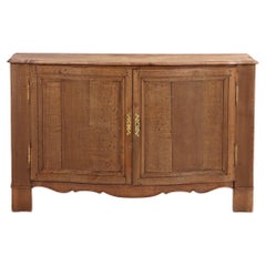A French Provincial Oak Two-Door Server Buffet, C. 1880.