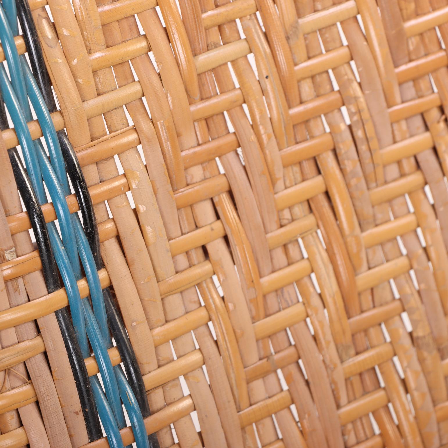 A.I.C., chaise longue en rotin, C. 1900. Bon état - En vente à Philadelphia, PA