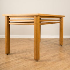 French Rectangular Oak Table, circa 1940