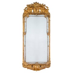 A French Régence Gilt Hall Mirror, 18th Century