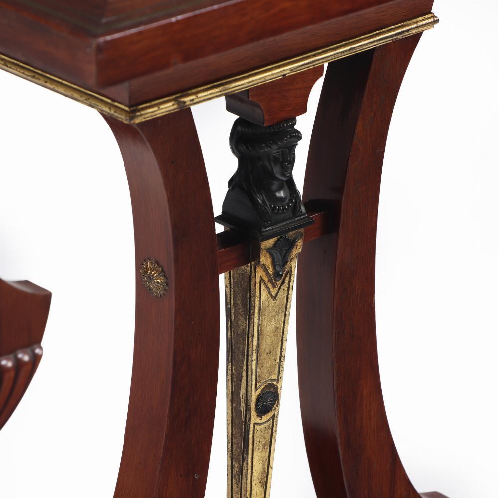 Mahogany A French Regency style mahogany table, C. 1880. For Sale