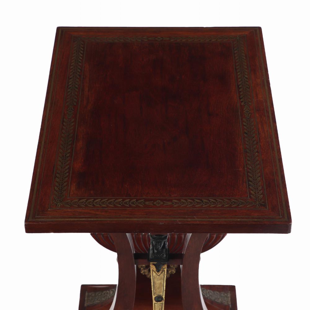 A French Regency style mahogany table, C. 1880. For Sale 2