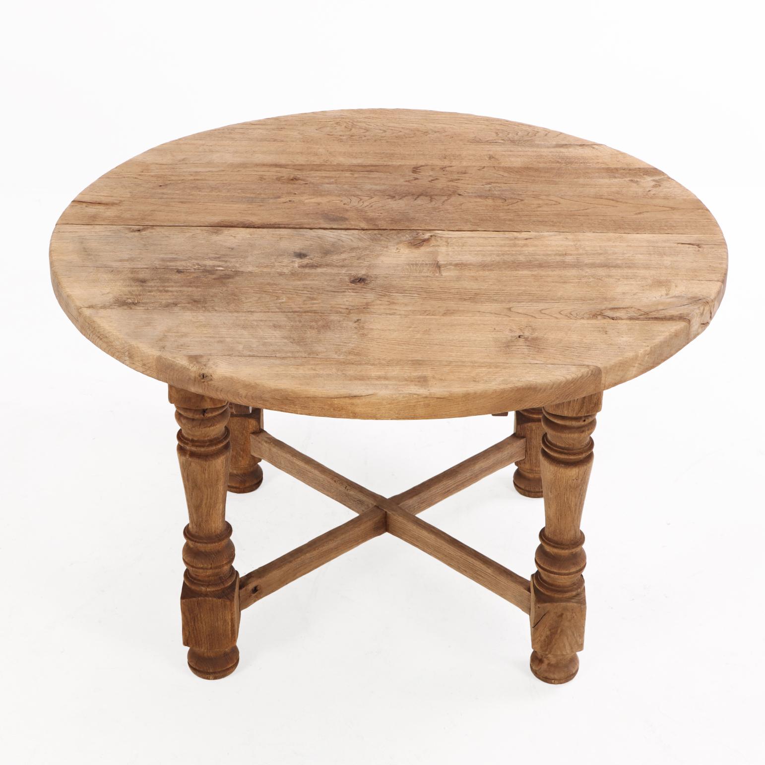 Table de ferme française en Oak Oak, C.C. 1900. Bon état - En vente à Philadelphia, PA