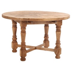 Table de ferme française en Oak Oak, C.C. 1900.