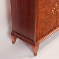 French Sideboard with Mother of Pearl Inlay and a Sycamore Interior C 1930