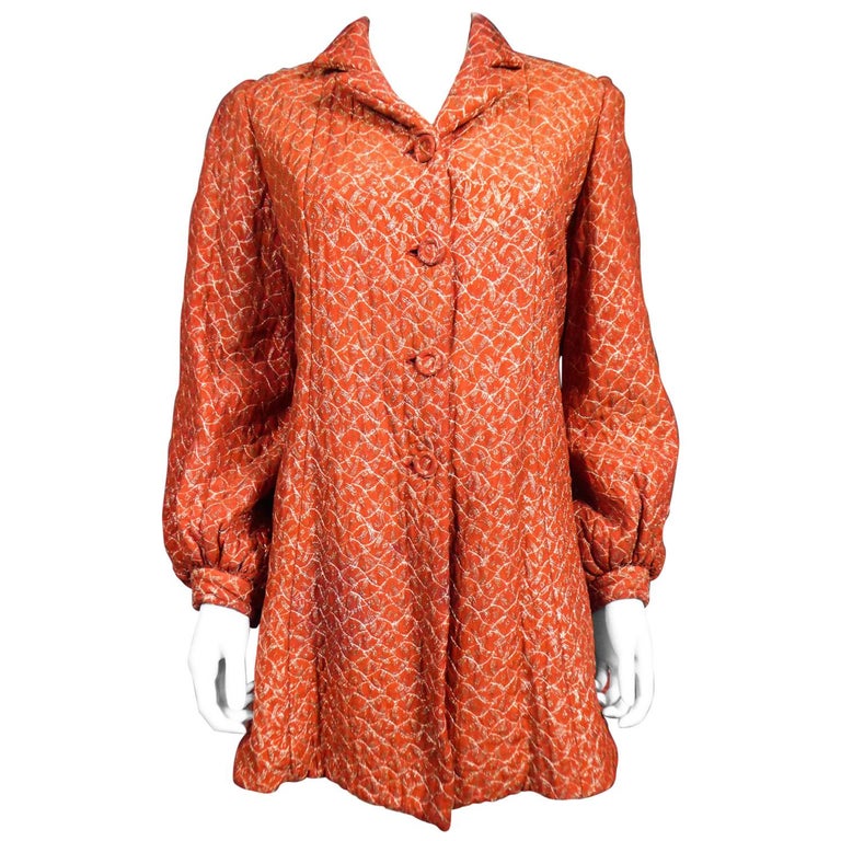 A French Silk Evening Jacket In Orange And Silver Lamé Circa 1940/1950 ...