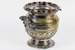 French Silvered Bronze "Islamic" Wine Cooler Vase, circa 1880