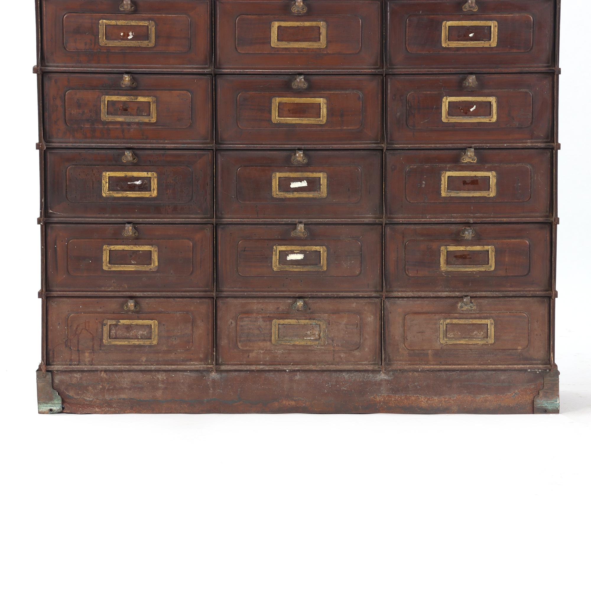 A French Steel Cabinet by Strafor of Strasbourg, circa 1920. In Good Condition In Philadelphia, PA
