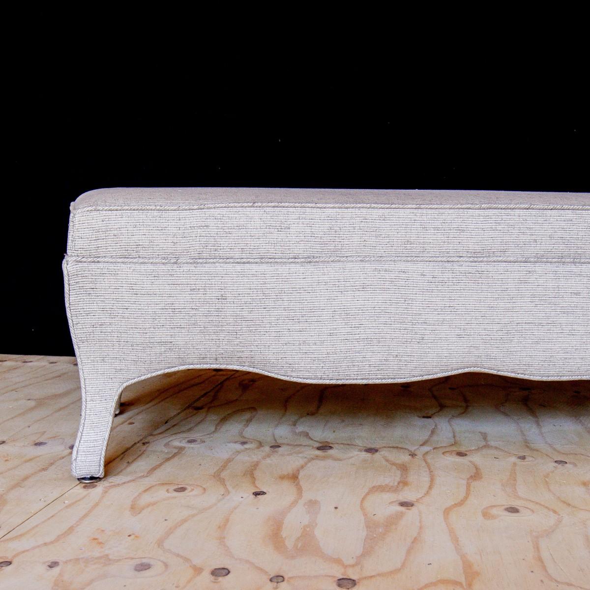 Contemporary French Style Upholstered Stool