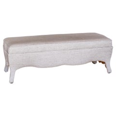 French Style Upholstered Stool