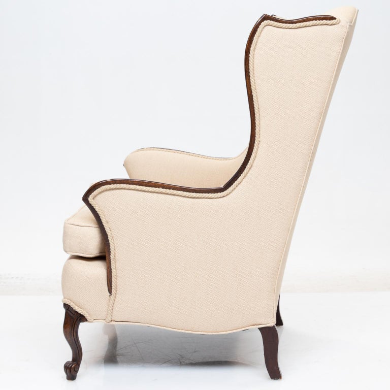 French Style Wing Chair at 1stdibs