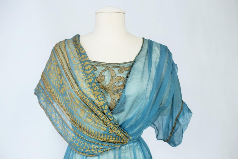 A French Sultana Evening Chiffon Dress Signed F. Kayser Circa 1915 at 1stDibs | kayser doncaster, sultana wedding and evening dresses uk, 1915 dresses A French Sultana Evening Chiffon Dress Signed F. Kayser Circa 1915 at 1stDibs | kayser doncaster, sultana wedding and evening dresses uk, 1915 dresses