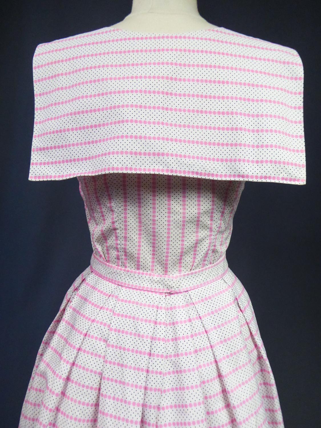 A french Summer Set with Jean Dessès Printed Cotton Circa 1960/1965 8