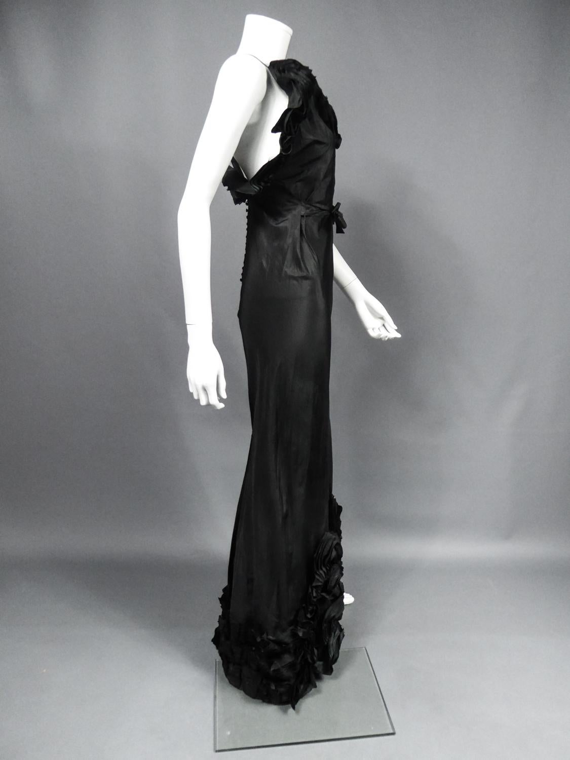A French Taffeta Couture Evening Dress Possibly Worth Circa 1935 5