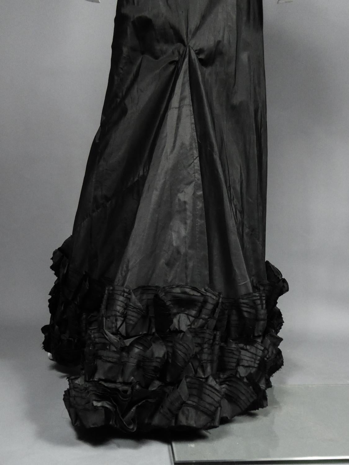 A French Taffeta Couture Evening Dress Possibly Worth Circa 1935 8