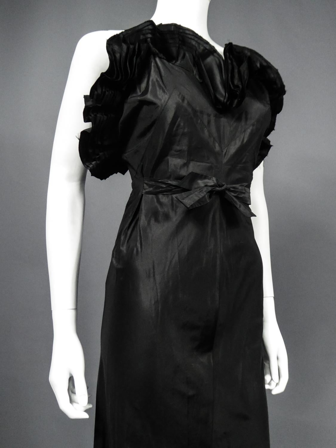 A French Taffeta Couture Evening Dress Possibly Worth Circa 1935 3