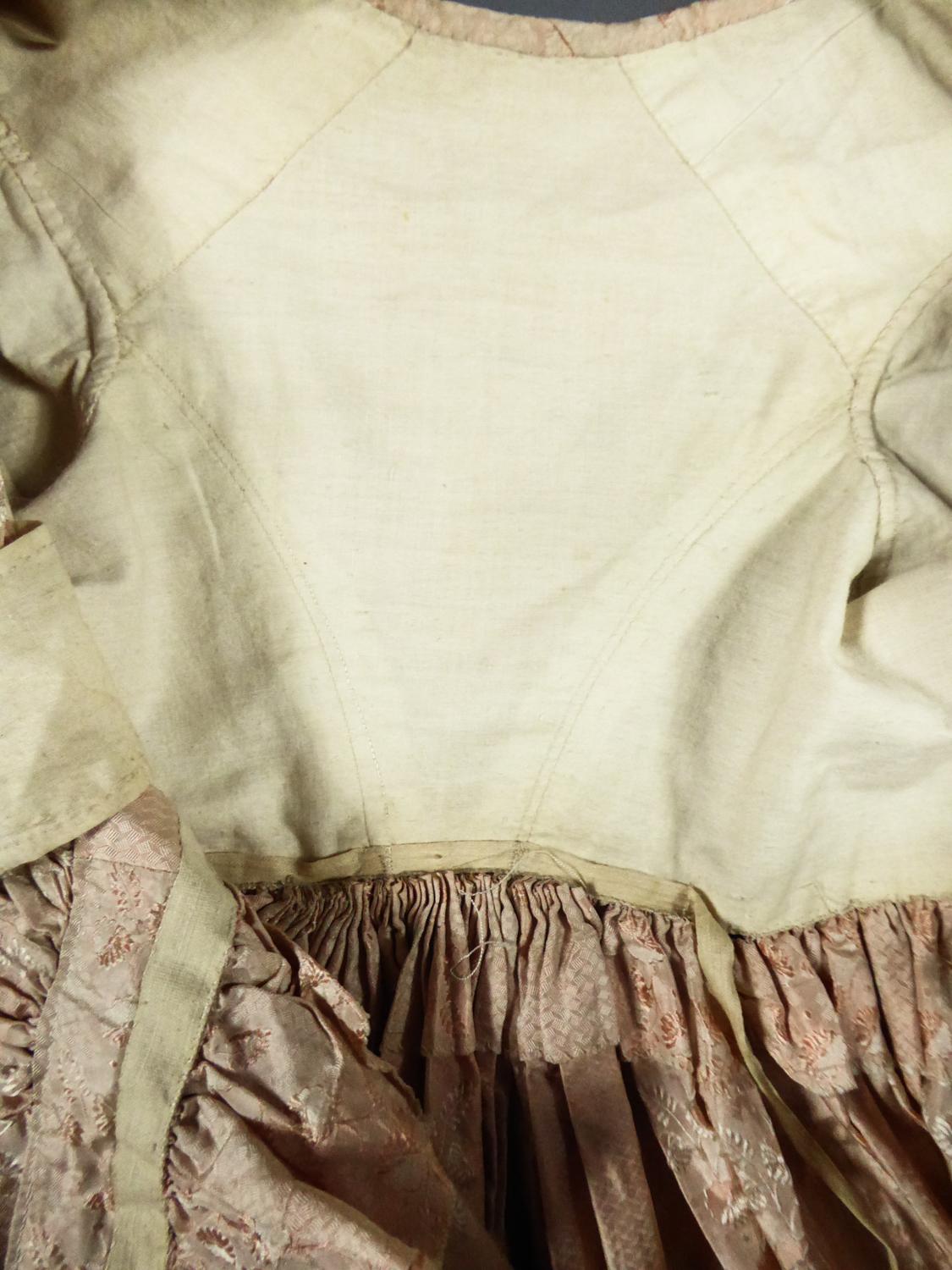 Französisch Taft Seide Ballkleid - Frankreich Charles X Periode Circa 1825 Damen