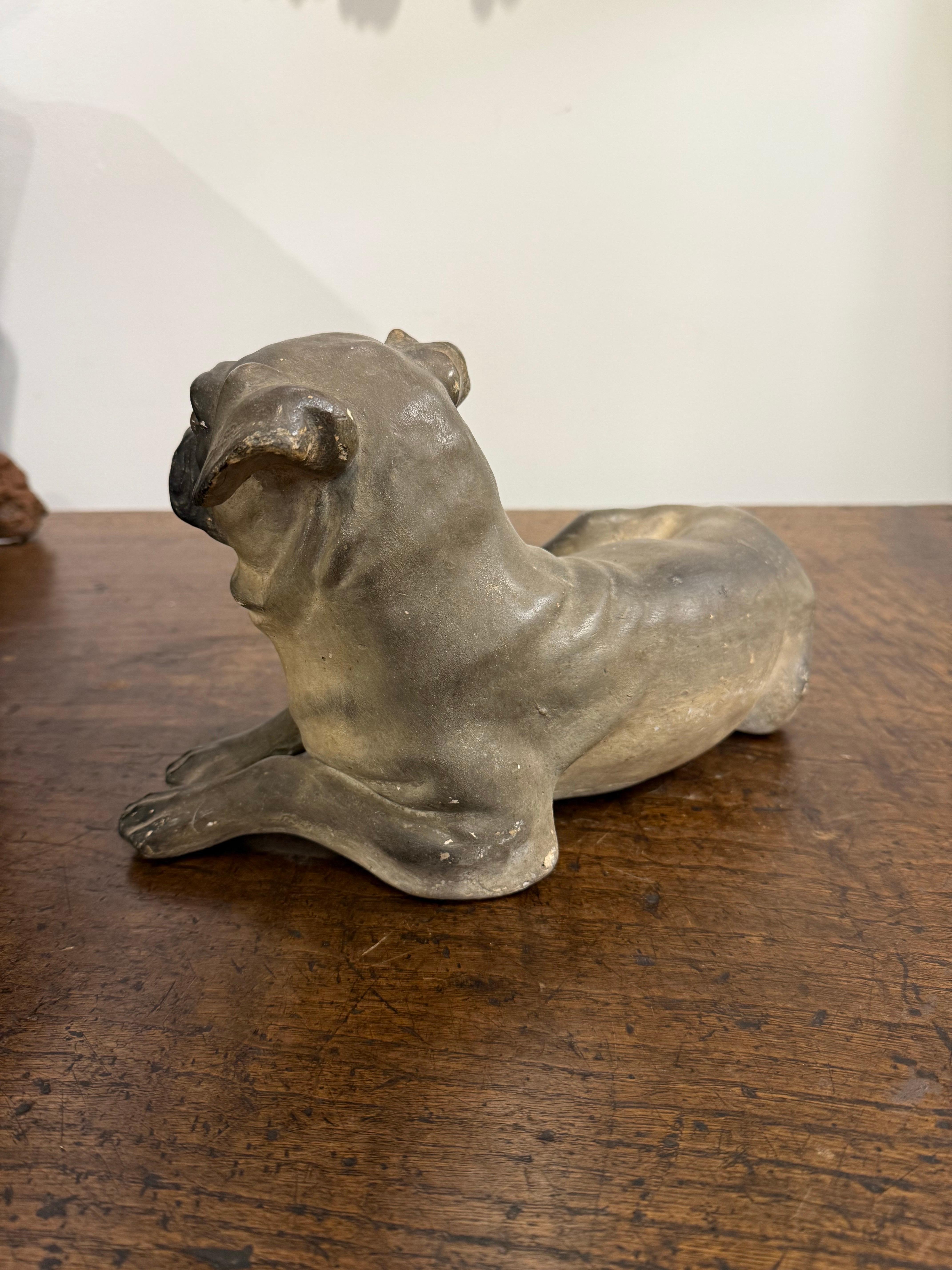 Carlino francese in terracotta, XIX secolo in vendita 1