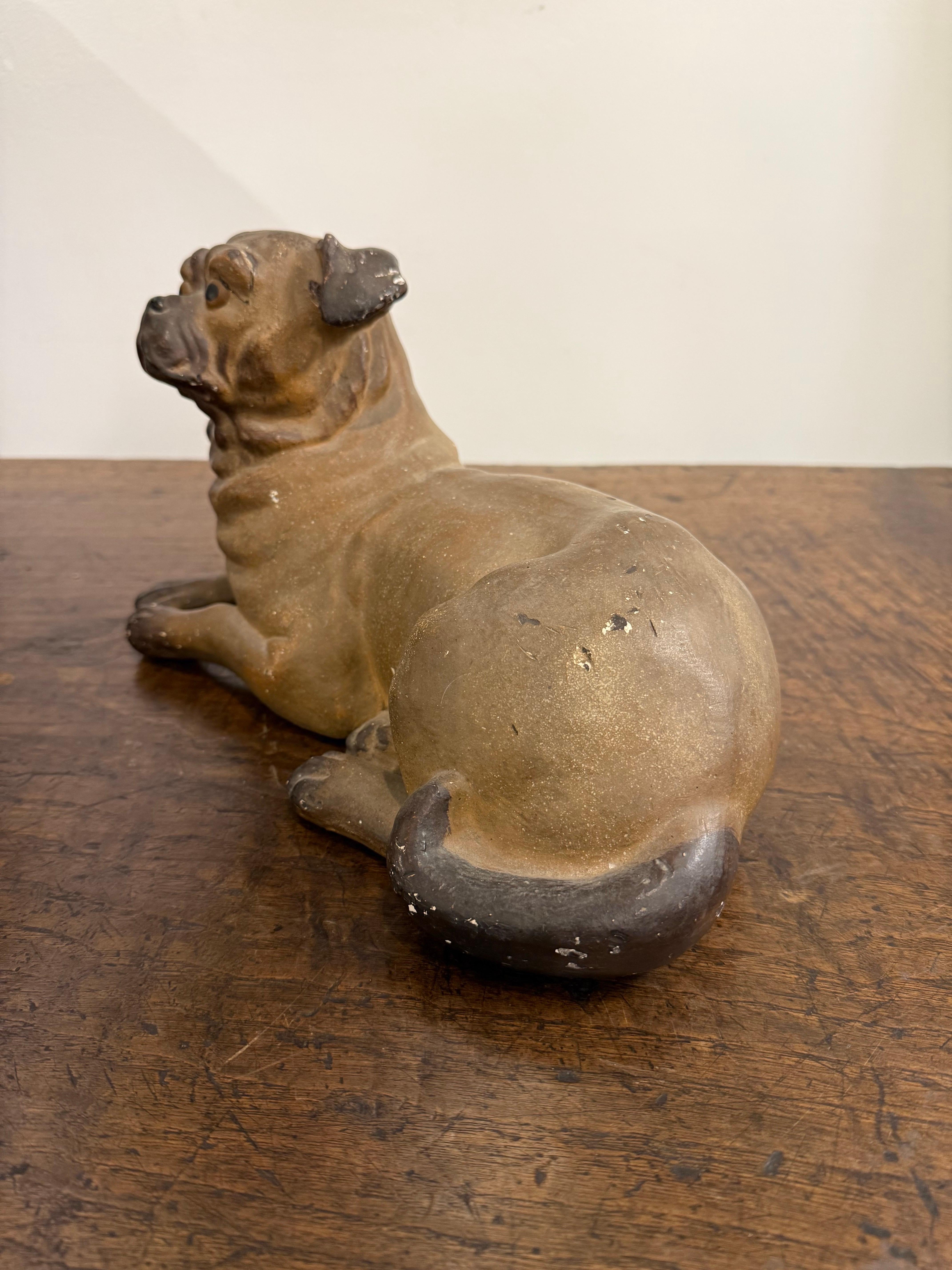 Carlino francese in terracotta, XIX secolo in vendita 2
