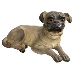 Ein französischer Terrakotta-Mops, 19.