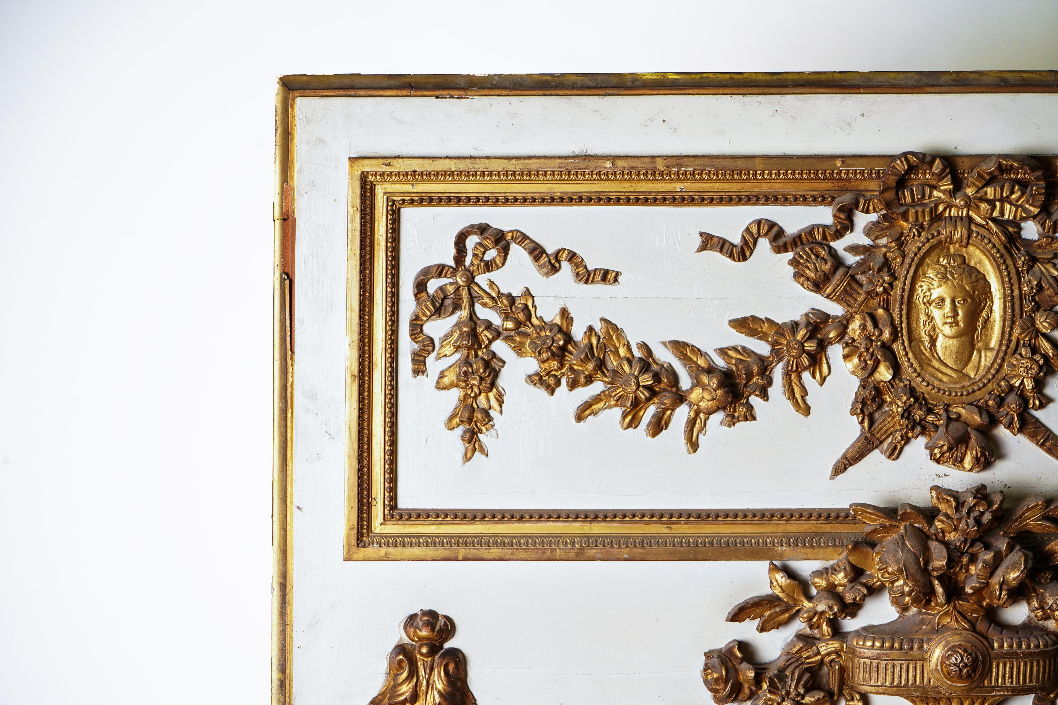 Französischer Tremeau-Spiegel mit Vergoldung (19. Jahrhundert) im Angebot