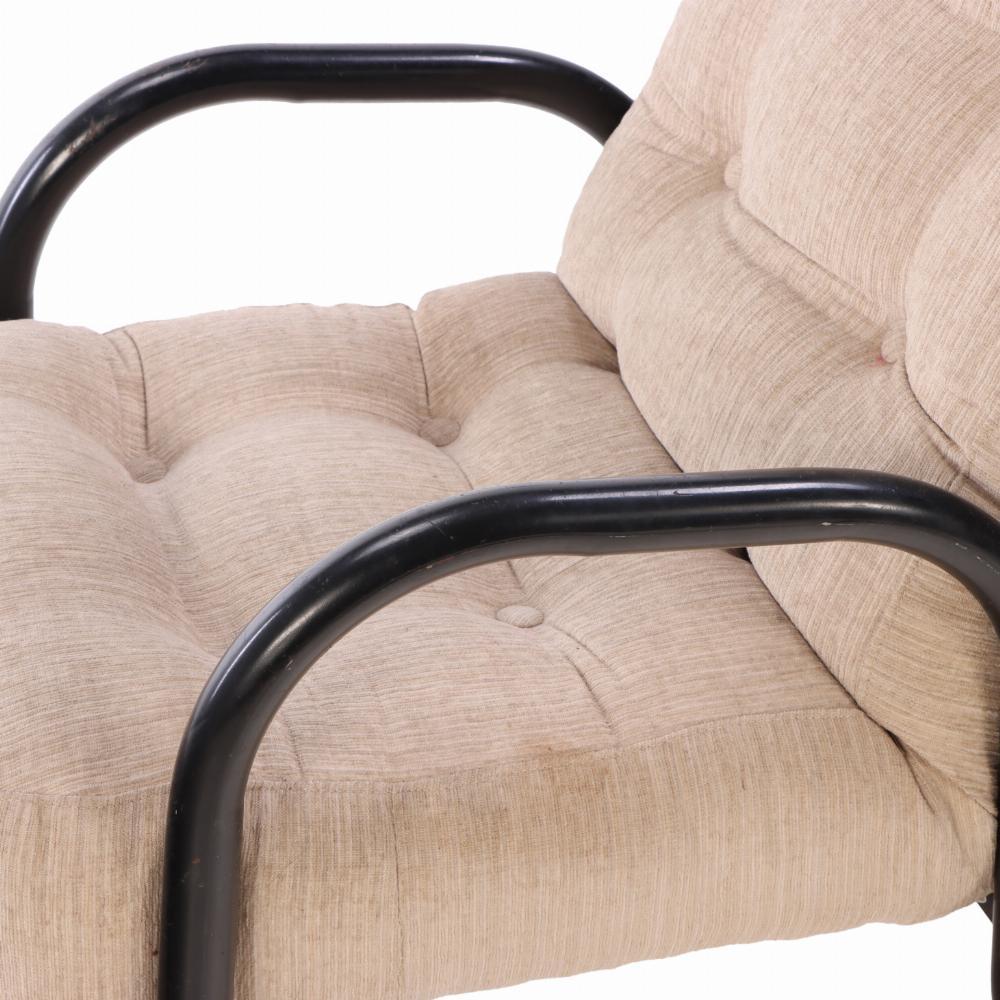 Sillón francés de hierro tubular, C. 1960. Francés en venta