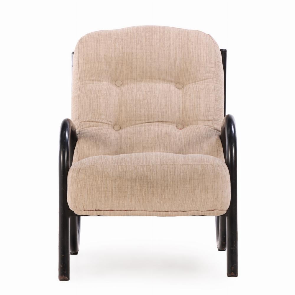 Sillón francés de hierro tubular, C. 1960. en Bueno estado para la venta en Philadelphia, PA