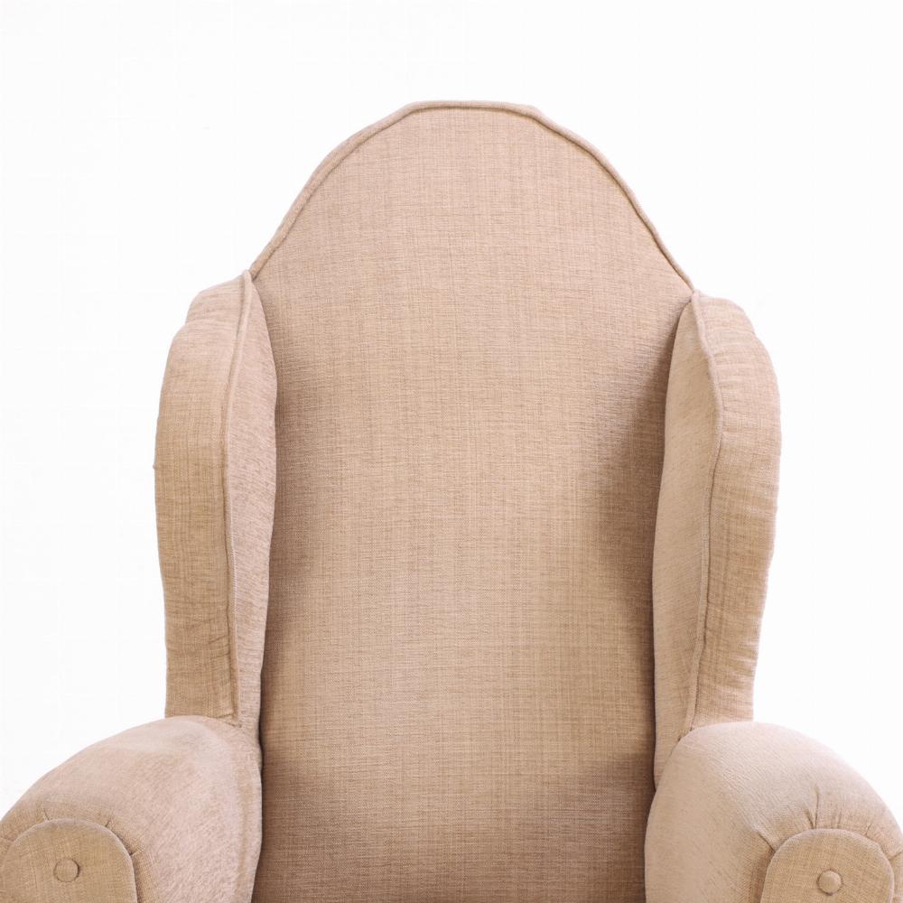 A French Tudor Style Walnut Wing Chair, C. 1900. For Sale 1