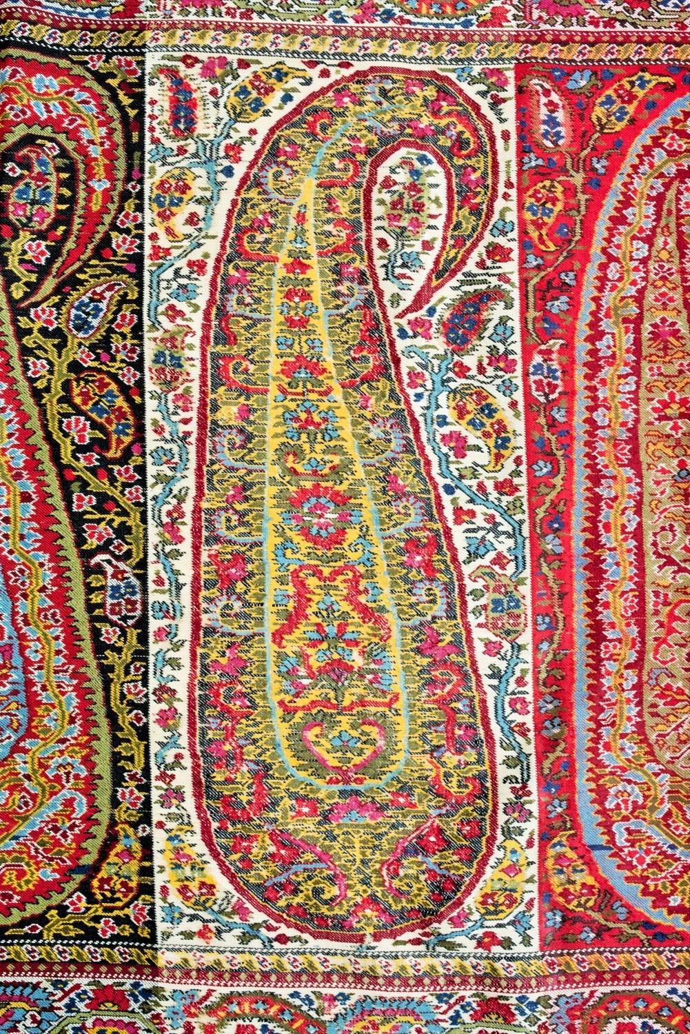 A French Turn Over Harlequin Cashmere shawl - France Circa 1825 3
