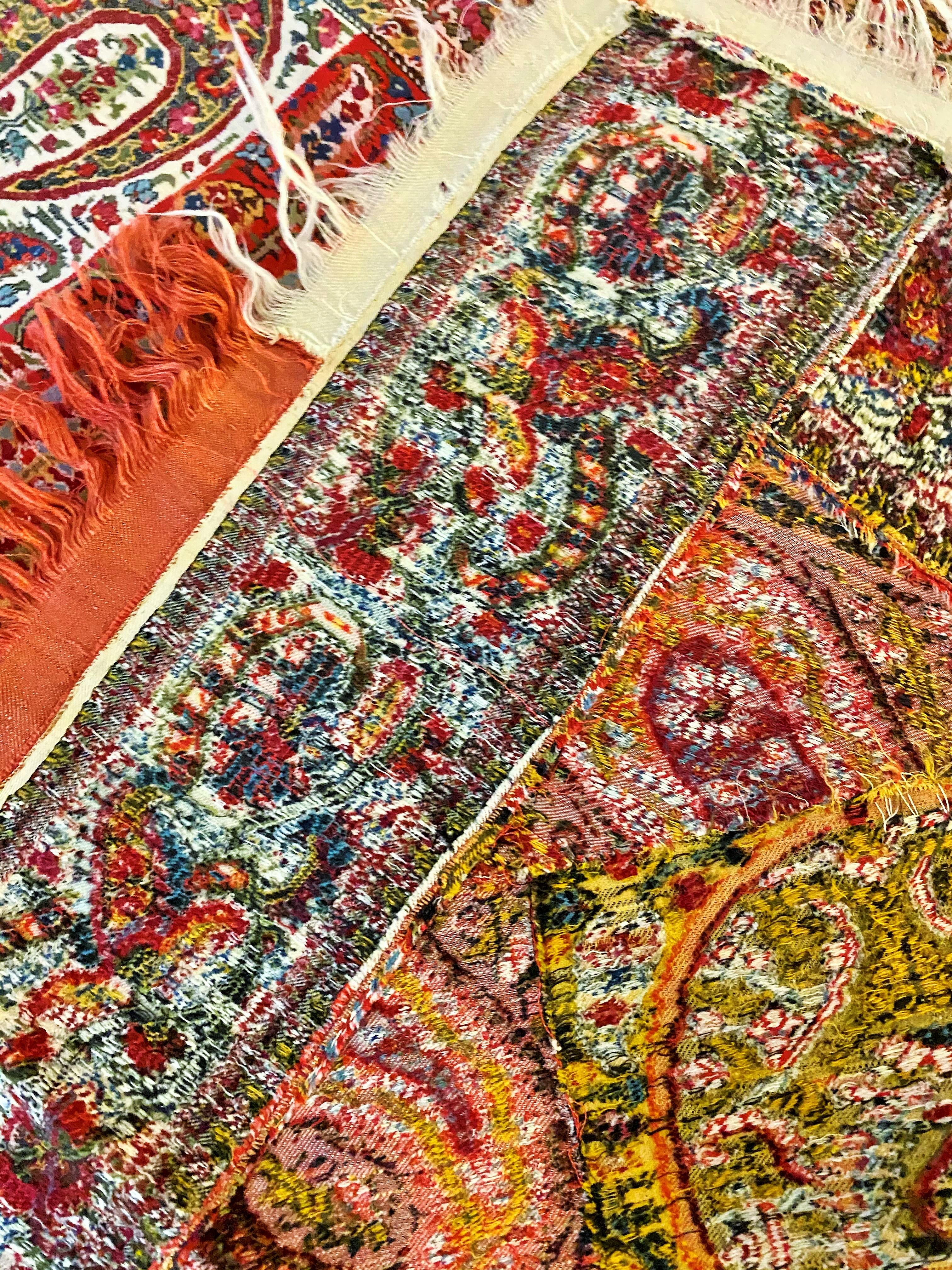A French Turn Over Harlequin Cashmere shawl - France Circa 1825 10