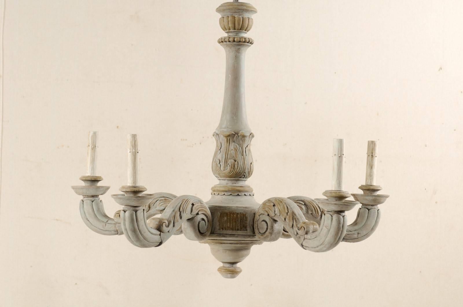 vintage wood chandelier