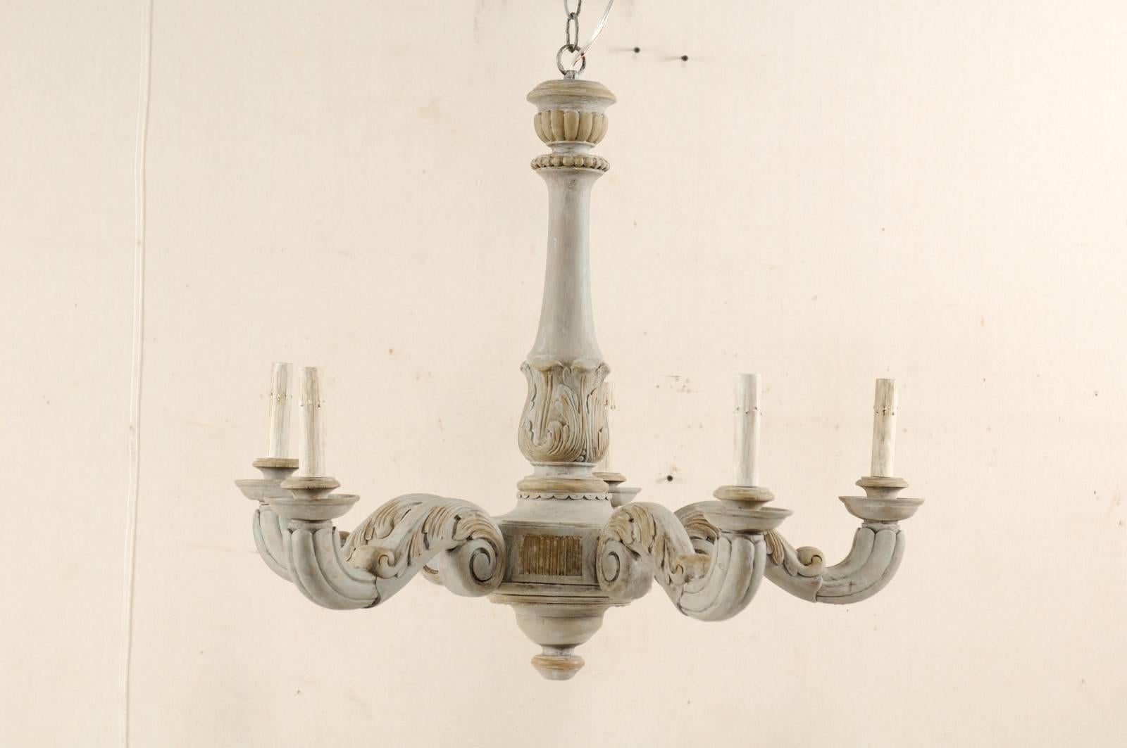 vintage chandelier paint