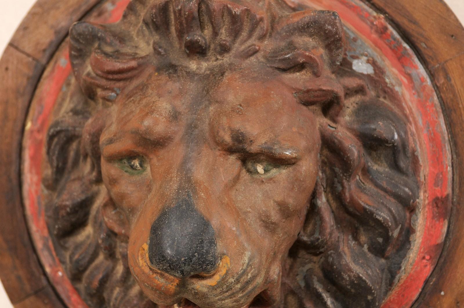 lion head plaque