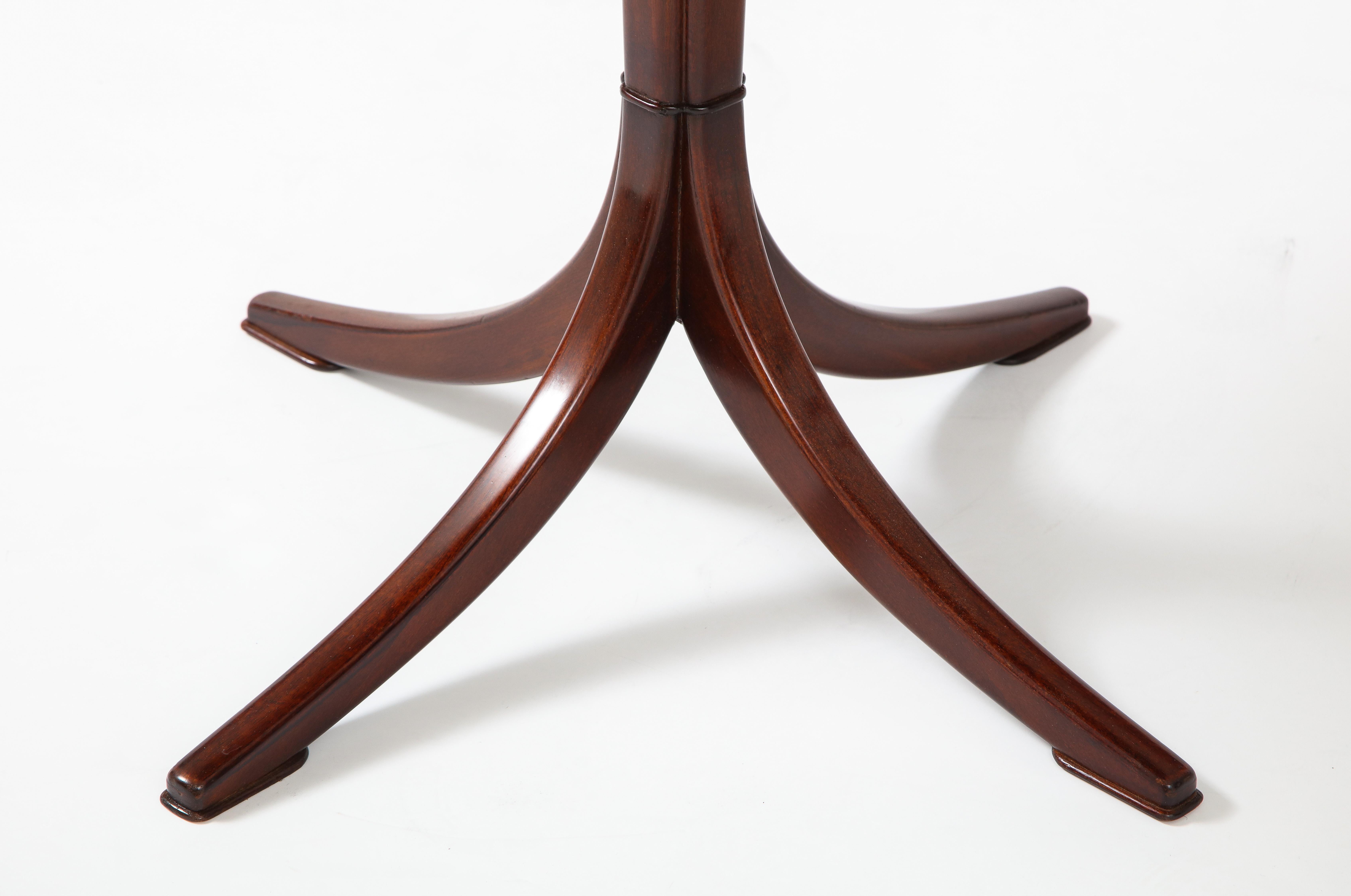 Frits Henningsen Mahogany Side Table, circa 1940s In Good Condition In New York, NY