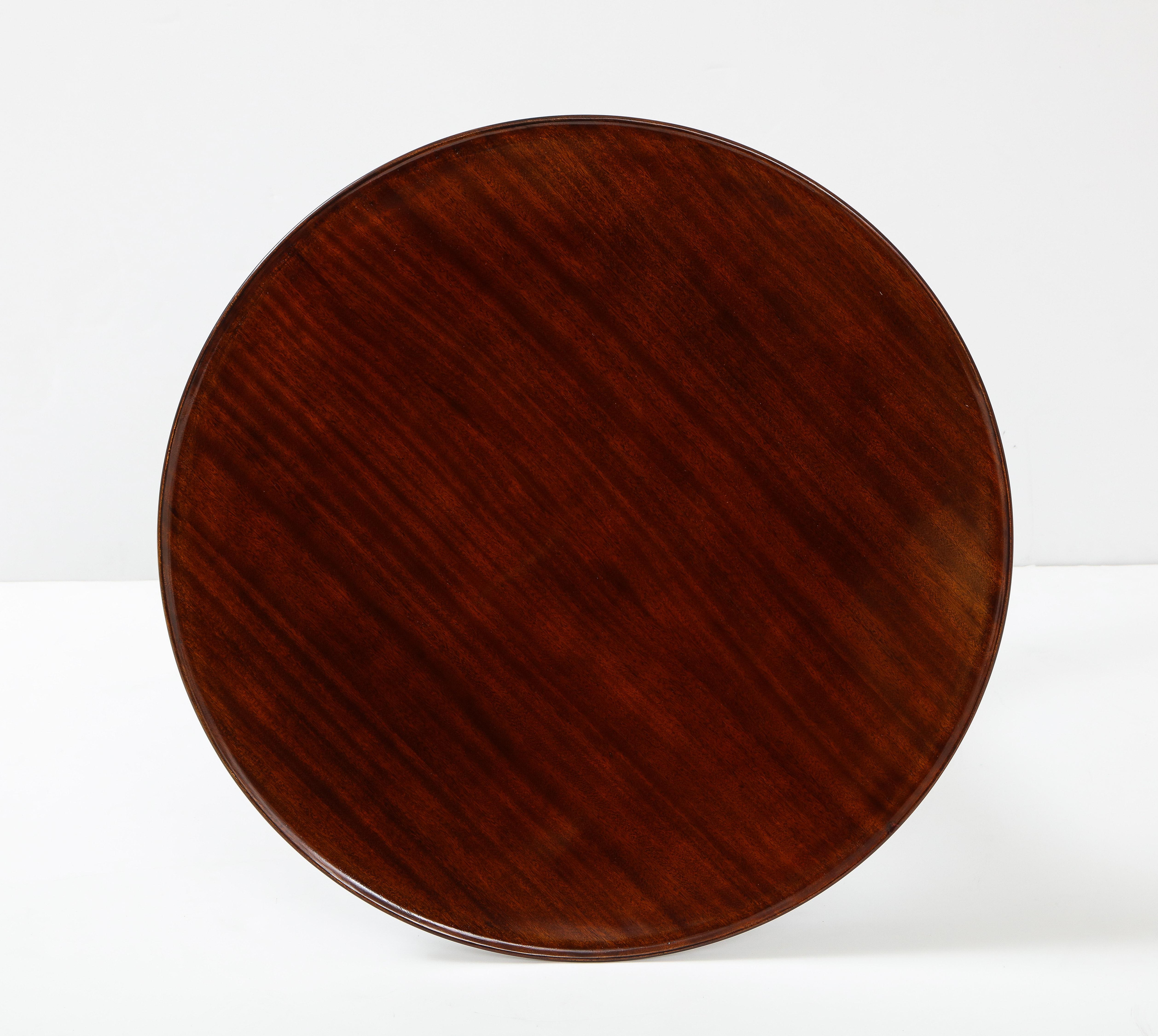 Wood Frits Henningsen Mahogany Side Table, circa 1940s