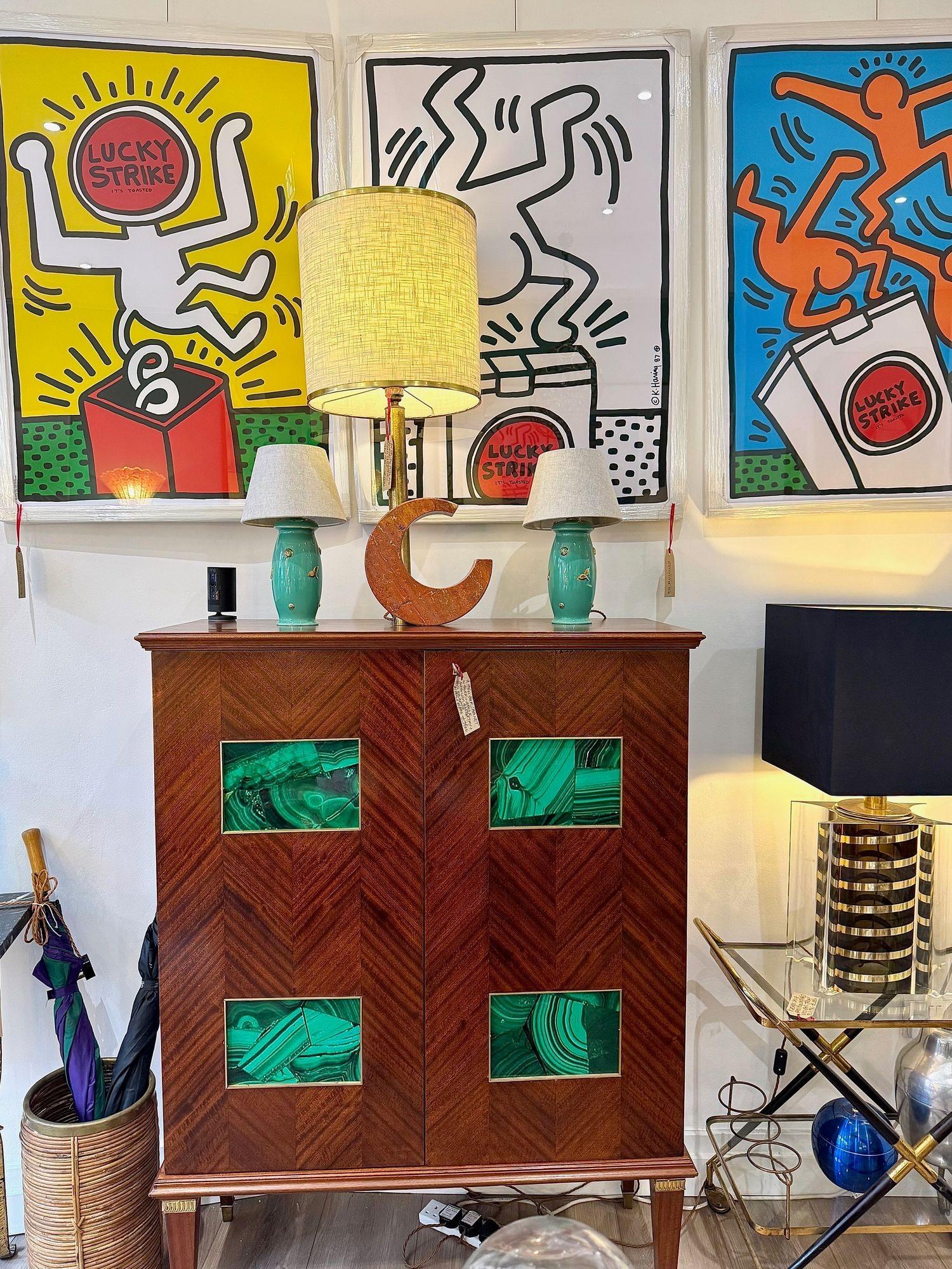 A full set of framed Keith Haring screen prints 