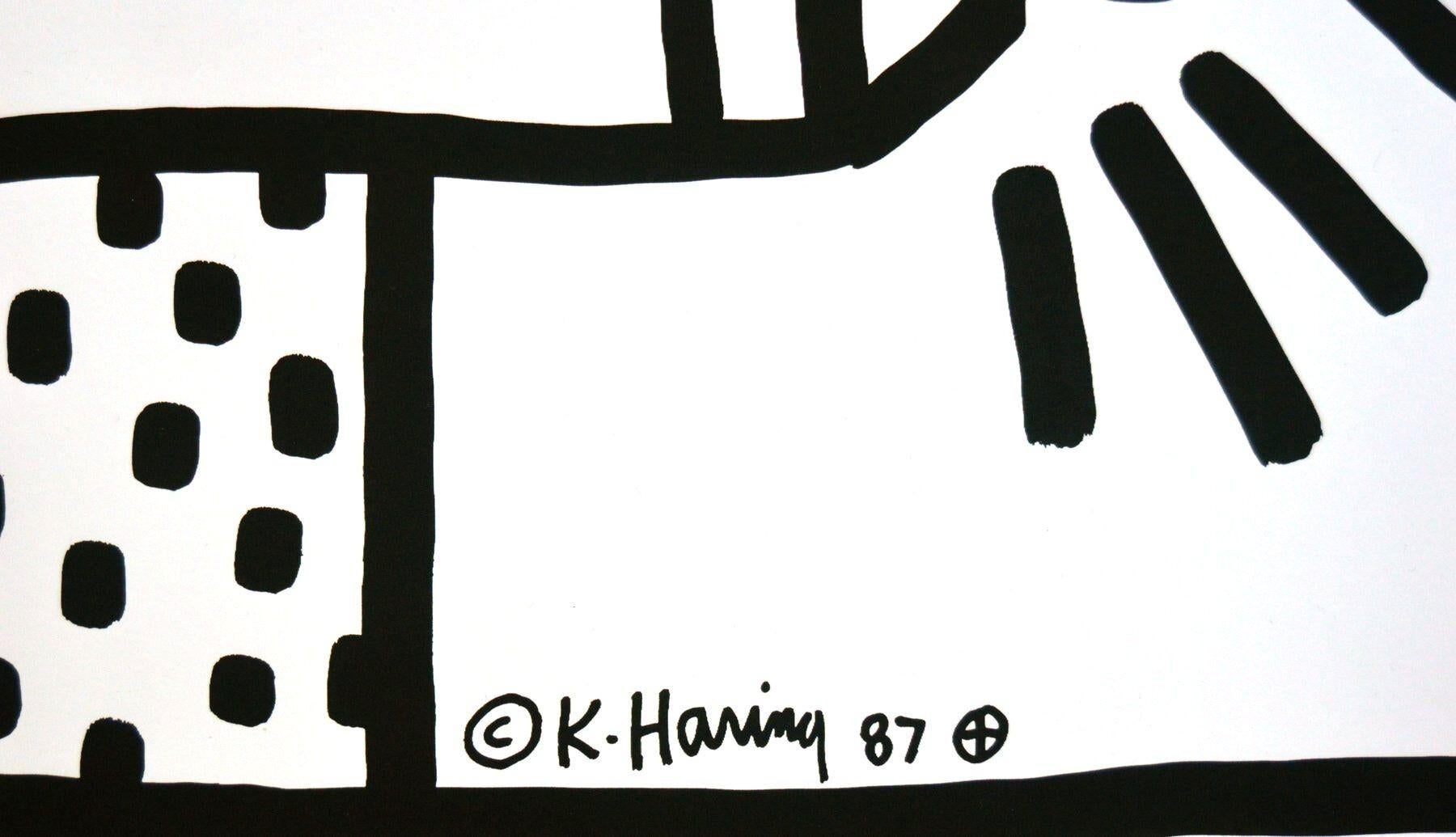 A full set of framed Keith Haring screen prints 