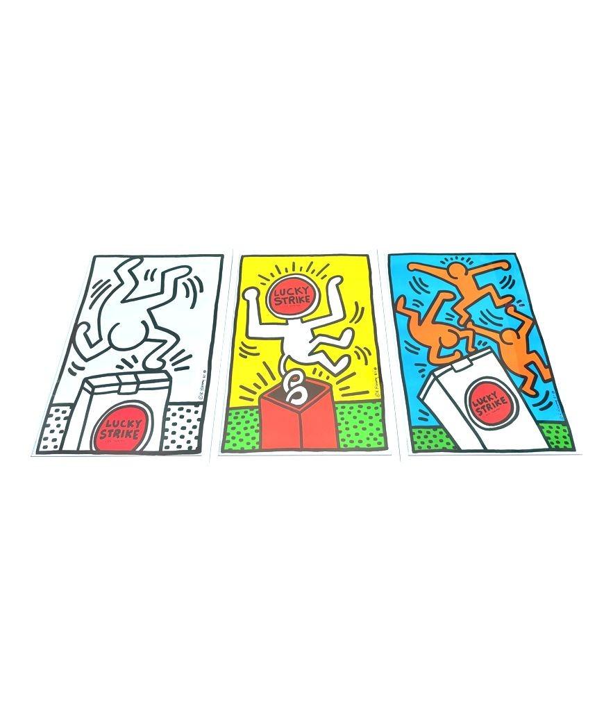 A full set of framed Keith Haring screen prints 
