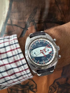 A Fun "Surfboard" Chronograph Dive Watch By Clebar Switzerland ca' 1970's