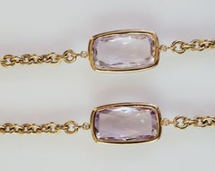 A & Furst. 18K Amethyst Chain